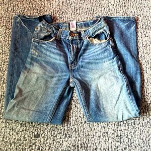 Canyon River Blues’ Jeans, Blue, Boys Straight Cut Jeans, Built-in Belt, Kids